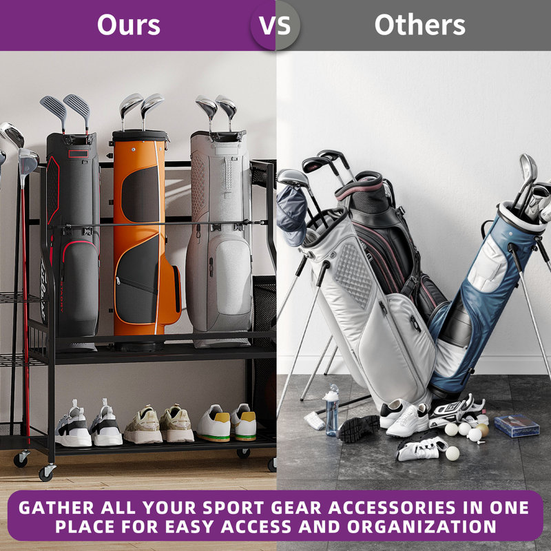 Latitude Run® 3 Golf Bags Storage Stand ports Equipment Latitude Run® 3 Golf Bags Storage Stand ports Equipment